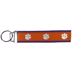 Clemson Tigers Woven Wristlet Key Chain