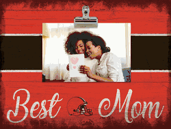 Cleveland Browns 10" x 8" Best Mom with Stripe Clip Frame