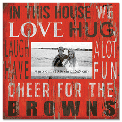 Cleveland Browns 10x10 In This House Frame