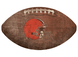 Cleveland Browns 12" Football Shaped Sign