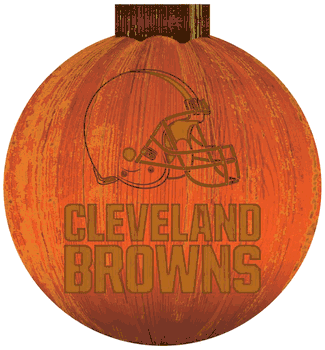 Cleveland Browns 12 in. Halloween Pumpkin Sign