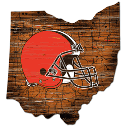 Cleveland Browns 12" Mini Roadmap State Sign