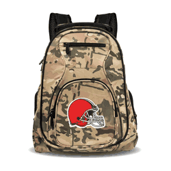Cleveland Browns 19" Premium Laptop Backpack, Camo
