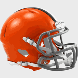 Cleveland Browns 1962 to 1974 Riddell Mini Speed Throwback Helmet