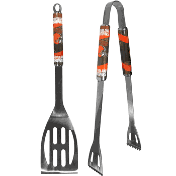 Cleveland Browns 2 pc Steel BBQ Tool Set
