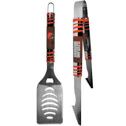 Cleveland Browns 2 pc Steel Tailgate BBQ Set