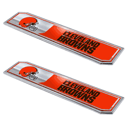 Cleveland Browns 2 Piece Heavy Duty Aluminum Embossed Truck Emblem Set