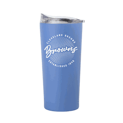 Cleveland Browns 20oz Retro Script Arctic Powder Coat Tumbler