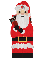 Cleveland Browns 31" Santa Leaner