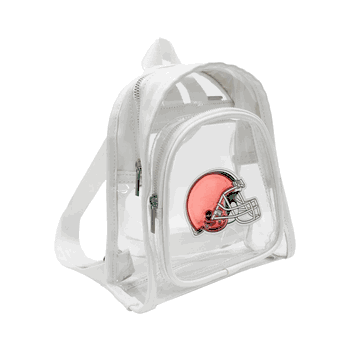 Cleveland Browns 3D Logo Clear Mini Backpack