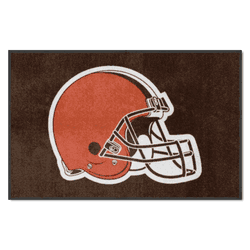 Cleveland Browns 4X6 High-Traffic Mat with Durable Rubber Backing - Landscape Orientation