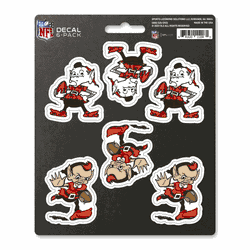 Cleveland Browns 6 Count Mini Decal Sticker Pack