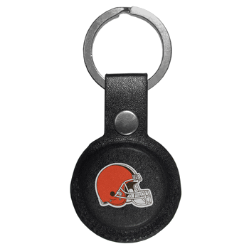 Cleveland Browns AirTag Compatible Leather Key Chain