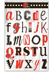 Cleveland Browns Alphabet 11x19 Sign
