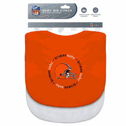 Cleveland Browns Baby Bibs 2-Pack