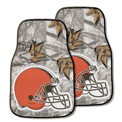 Cleveland Browns Camo Front Carpet Car Mat Set - 2 Pieces