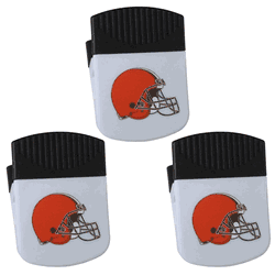 Cleveland Browns Chip Clip Magnets, 3pk