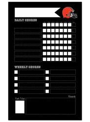 Cleveland Browns Chore Chalk Board 11x19 Sign