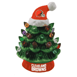 Cleveland Browns Christmas Tree 4 Inch LED Tabletop