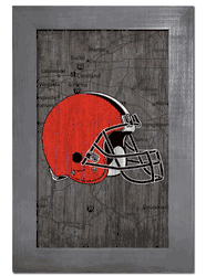Cleveland Browns City Map 11x19 Sign