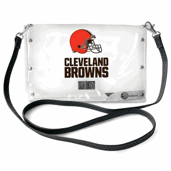 Cleveland Browns Clear Envelope Purse STRAP