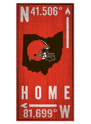Cleveland Browns Coordinate 6x12 Sign