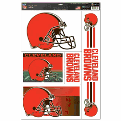 Cleveland Browns Decal 11x17 Ultra