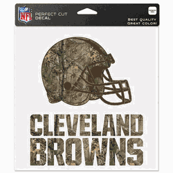 Cleveland Browns Decal 8x8 Perfect Cut Camo