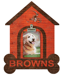 Cleveland Browns Dog Bone House Clip Frame