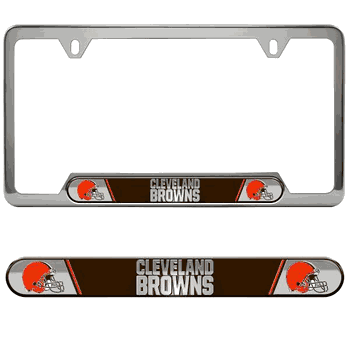 Cleveland Browns Embossed License Plate Frame, 6.25in x 12.25in