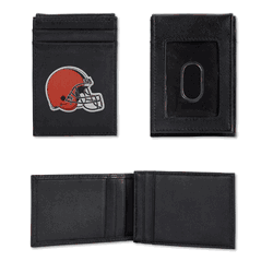 Cleveland Browns  Embroidered Front Pocket Wallet - Slim/Light Weight