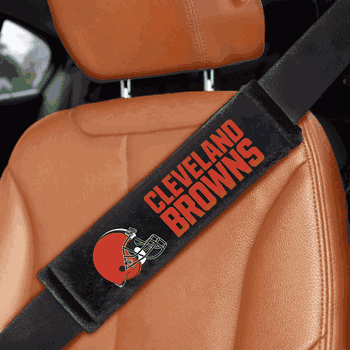 Cleveland Browns Embroidered Seatbelt Pad - 2 Pieces