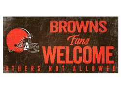 Cleveland Browns Fans Welcome Sign
