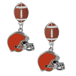 Cleveland Browns Football Stud Earrings