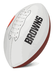 Cleveland Browns Franklin NFL Team Signature Autograph White Panel Football