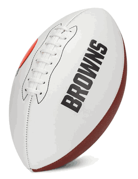 Cleveland Browns Franklin NFL Team Signature Autograph White Panel Football