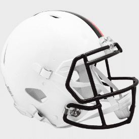 Cleveland Browns Full Size Authentic Speed Football Helmet 2023 Alternate On-Field White