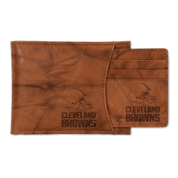 Cleveland Browns  Genuine Leather Slider Wallet