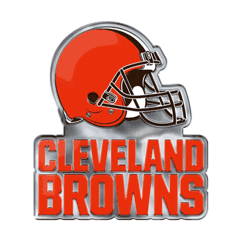 Cleveland Browns Heavy Duty Aluminum Embossed Color Emblem - Alternate