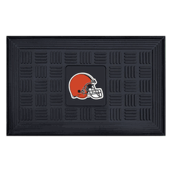 Cleveland Browns Heavy Duty Vinyl Medallion Door Mat - 19.5in. x 31in.