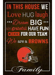 Cleveland Browns In This House 17x26