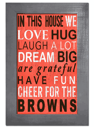 Cleveland Browns In This House Sign