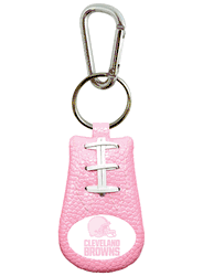 Cleveland Browns Keychain Football Pink CO