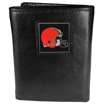 Cleveland Browns Leather Tri-fold Wallet