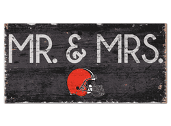 Cleveland Browns Mr & Mrs Sign