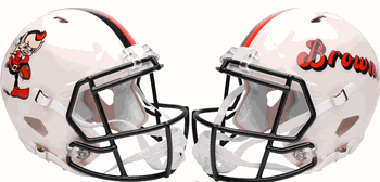 Cleveland Browns NFL Full Size Replica Speed Football Helmet RETRO