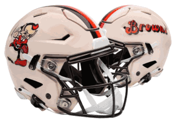 Cleveland Browns NFL Full Size SPEEDFLEX Authentic Speed Football Helmet RETRO