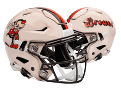 Cleveland Browns NFL Full Size SPEEDFLEX Authentic Speed Football Helmet RETRO