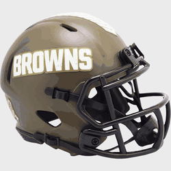 Cleveland Browns Helmet Riddell Authentic Full Size Speed Style Salute To Service 2022