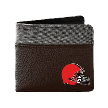 Cleveland Browns Pebble BiFold Wallet Brown